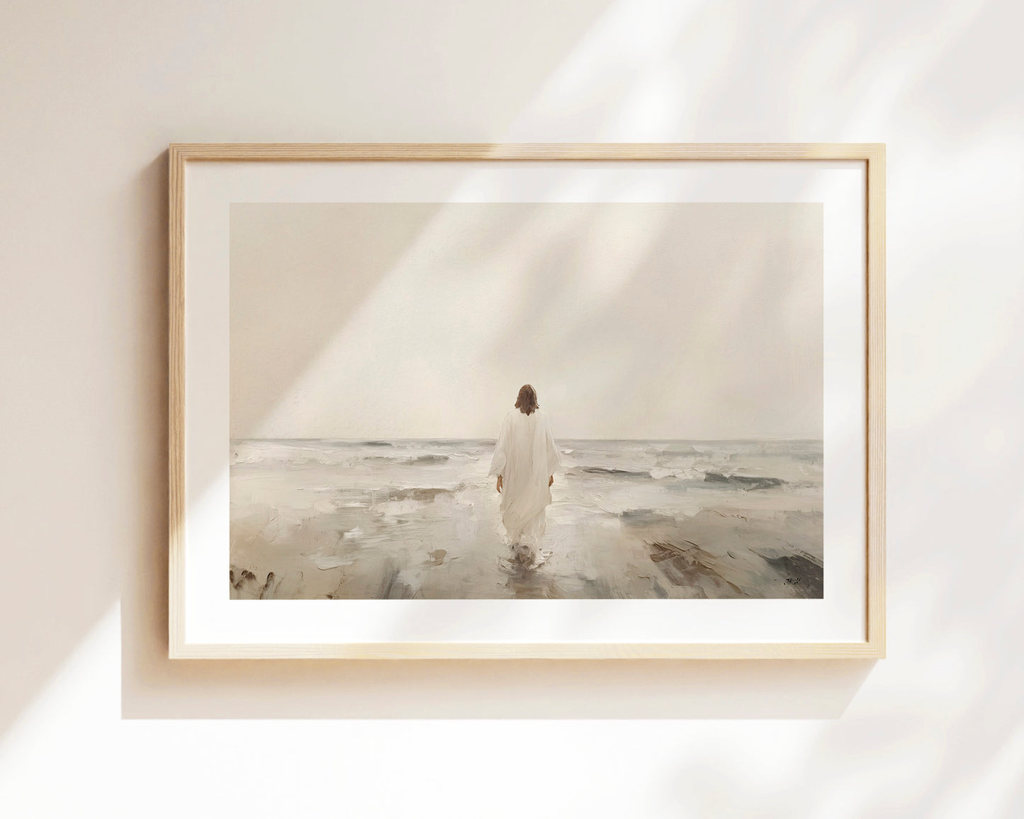 jesus walks on water - print