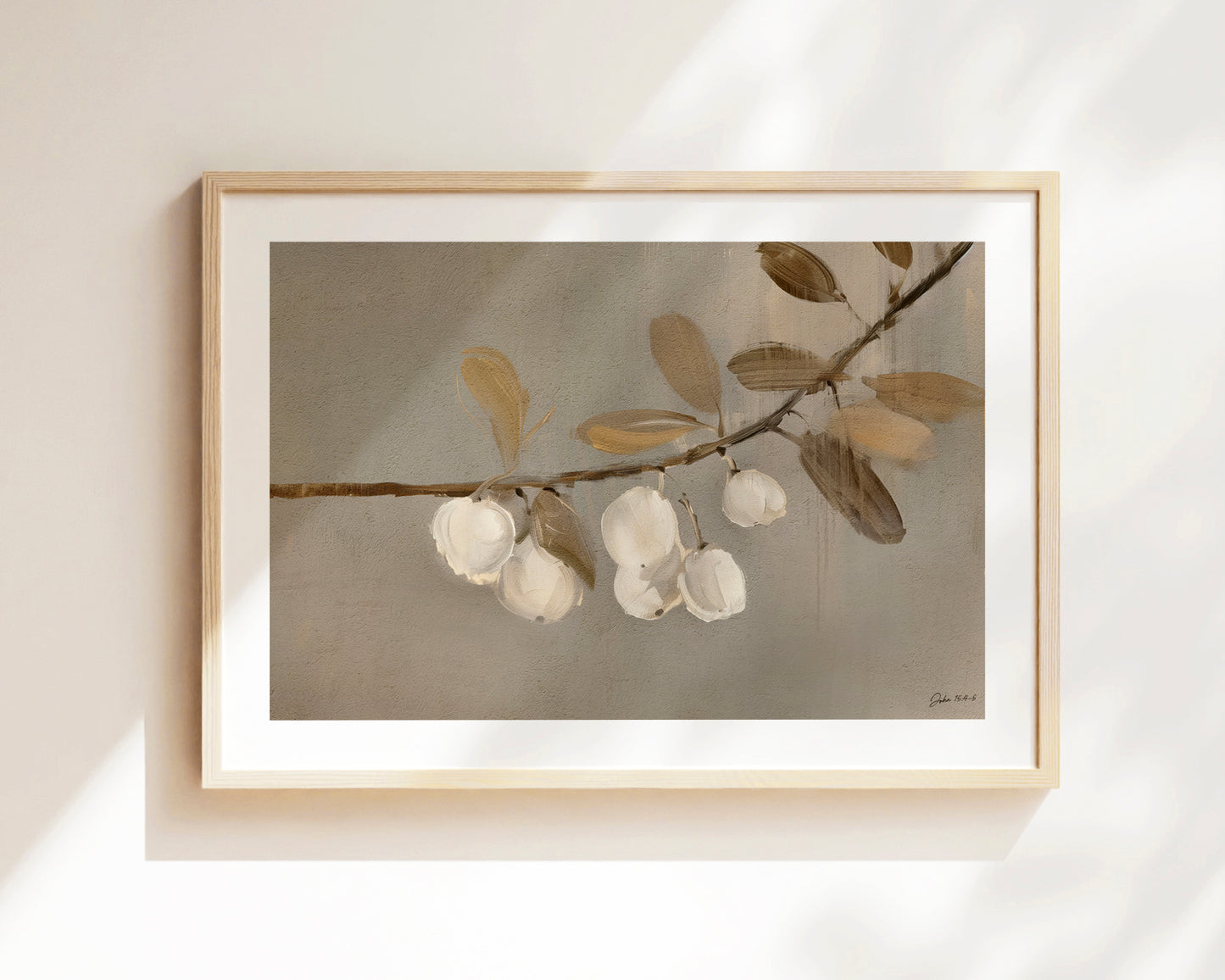 abide in me bloom - print