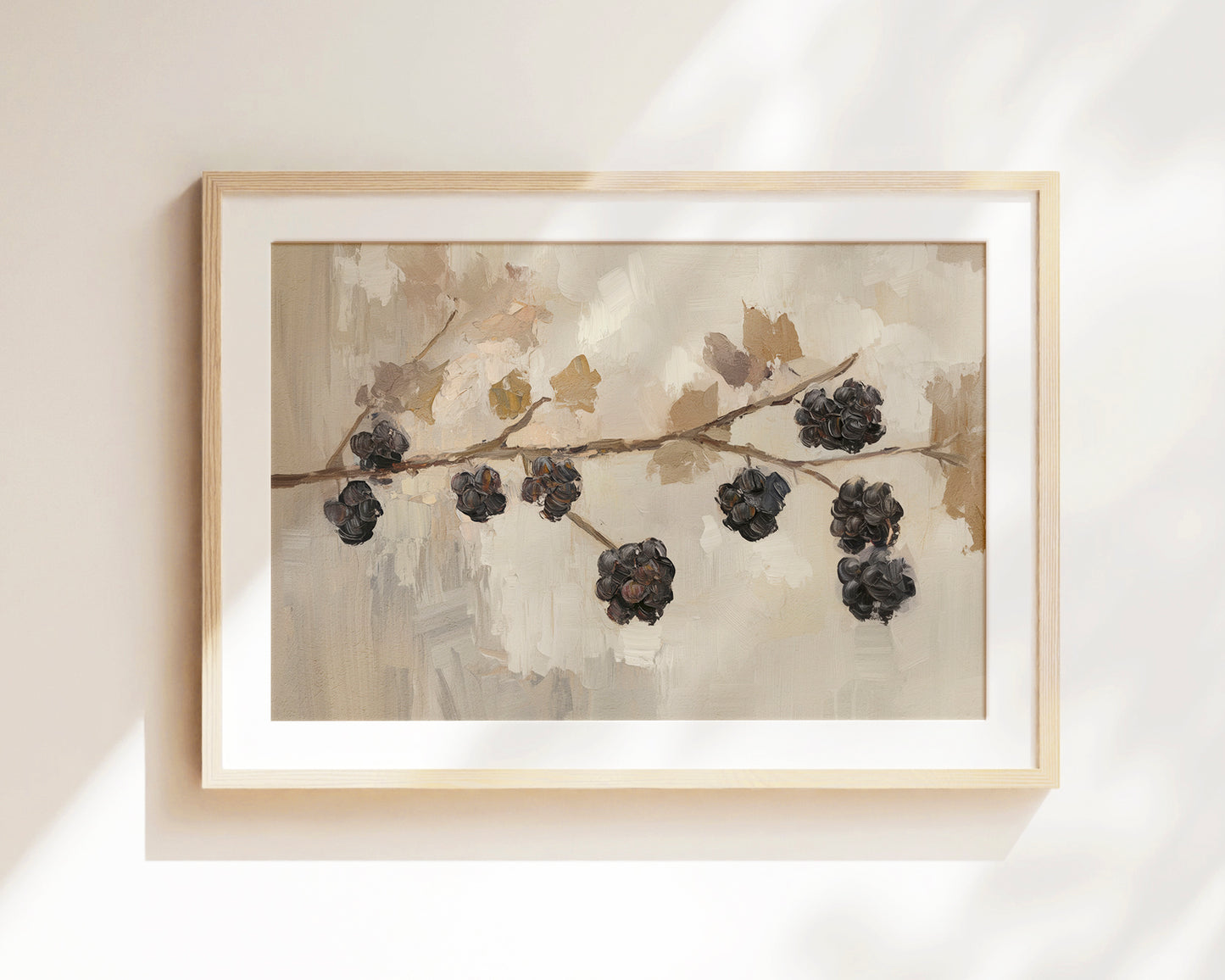 fruit of the spirit - blackberries - print