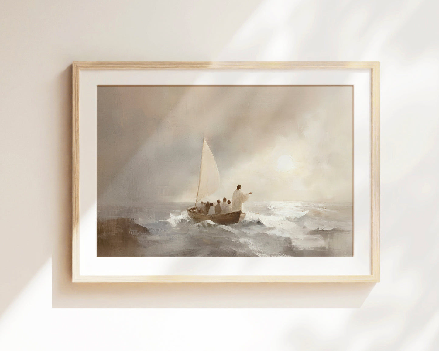 jesus calms the storm - print
