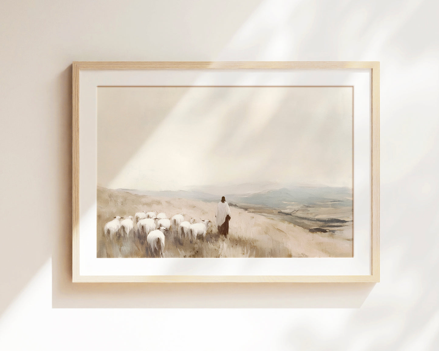 following the shepherd - print