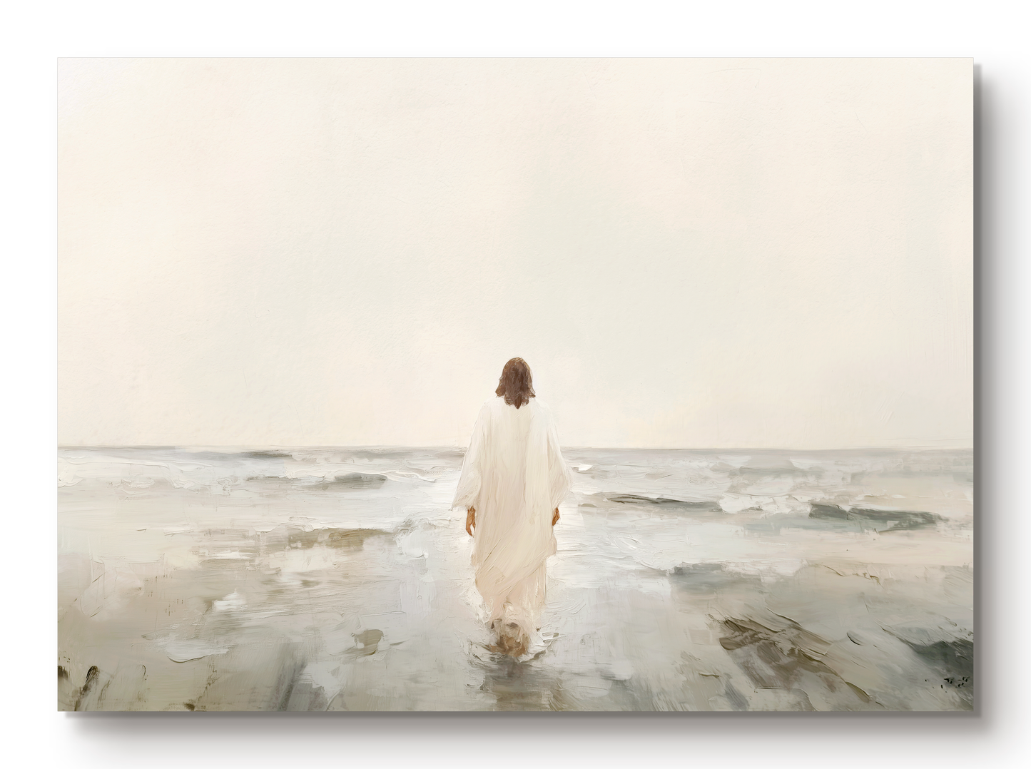 jesus walks on water - print