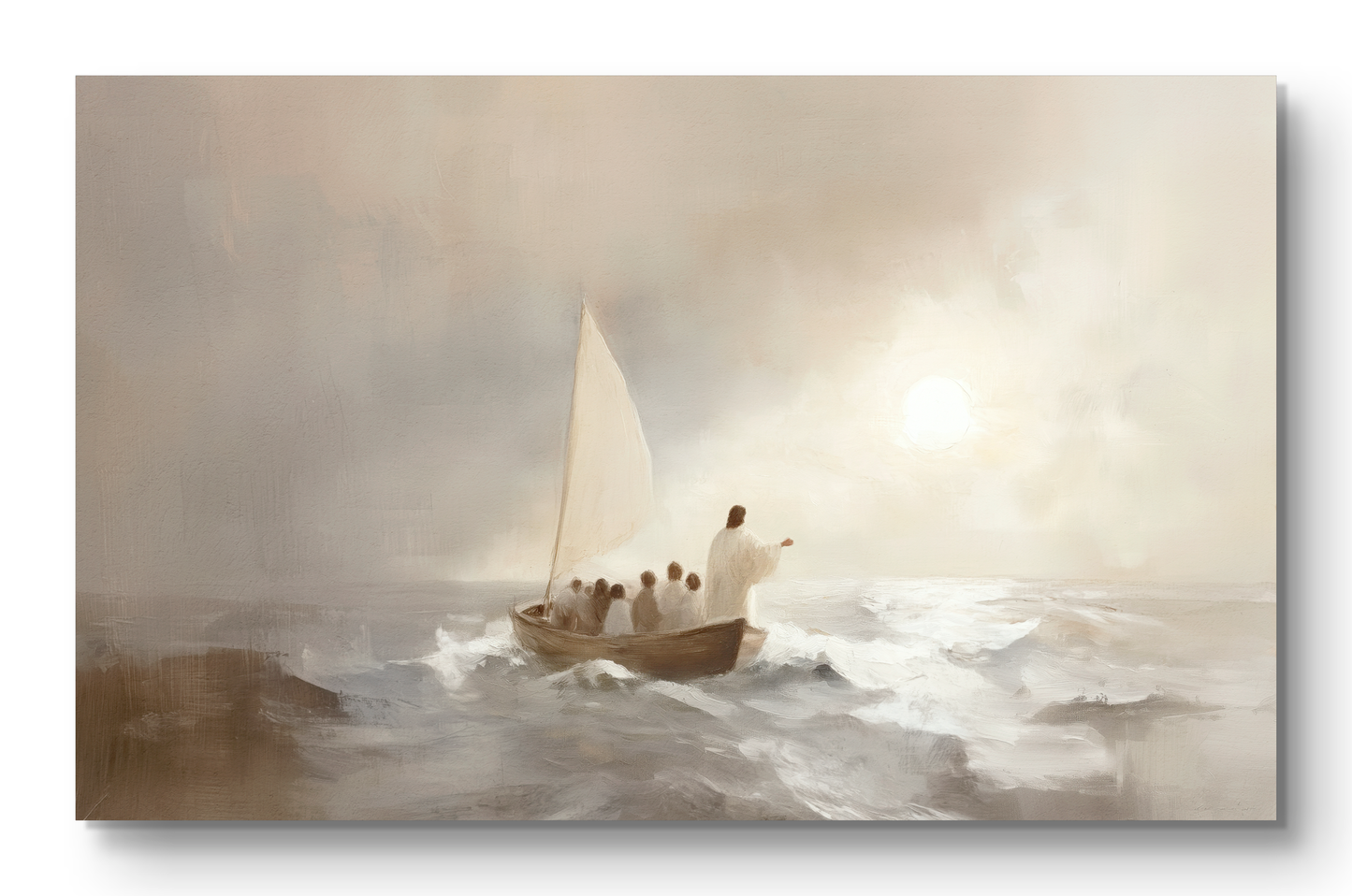 jesus calms the storm - print