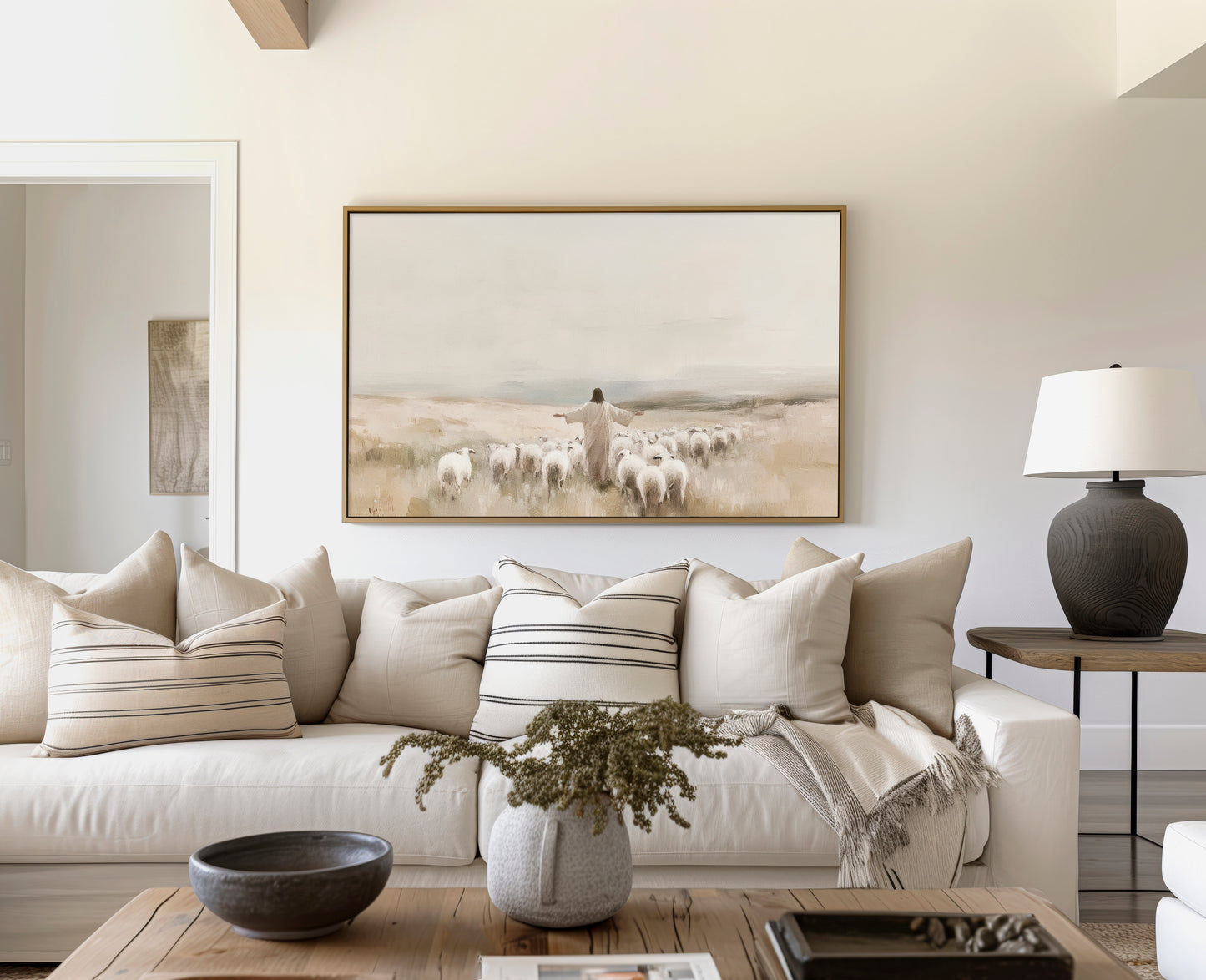 my sheep hear my voice - canvas