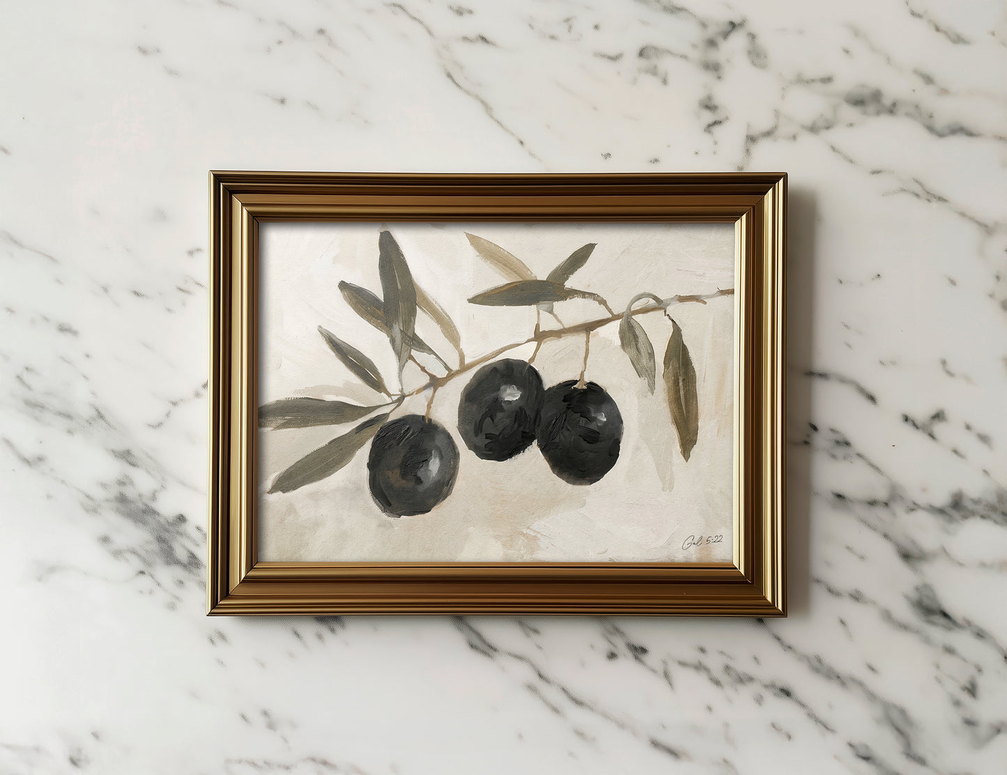 fruit of the spirit, olives - print