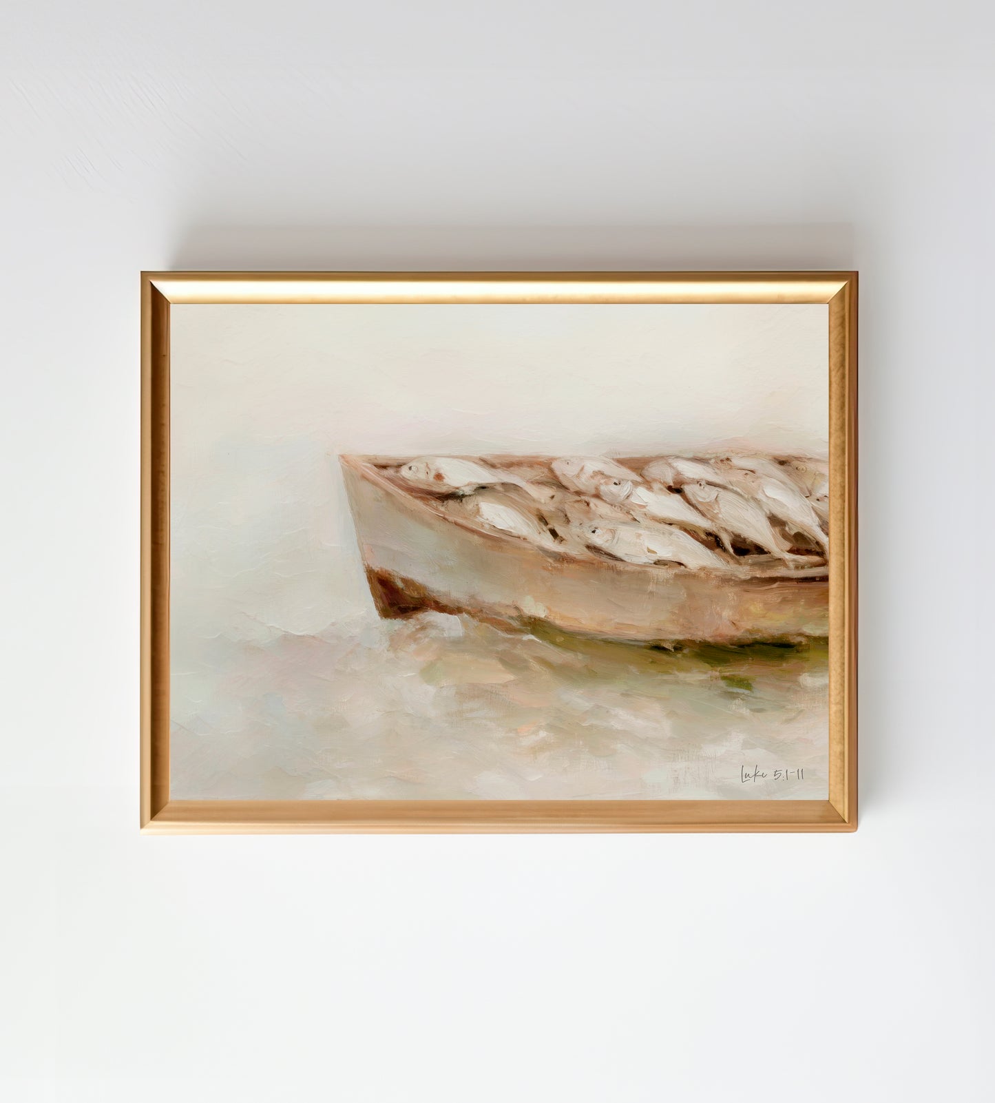 boat full of fish - print