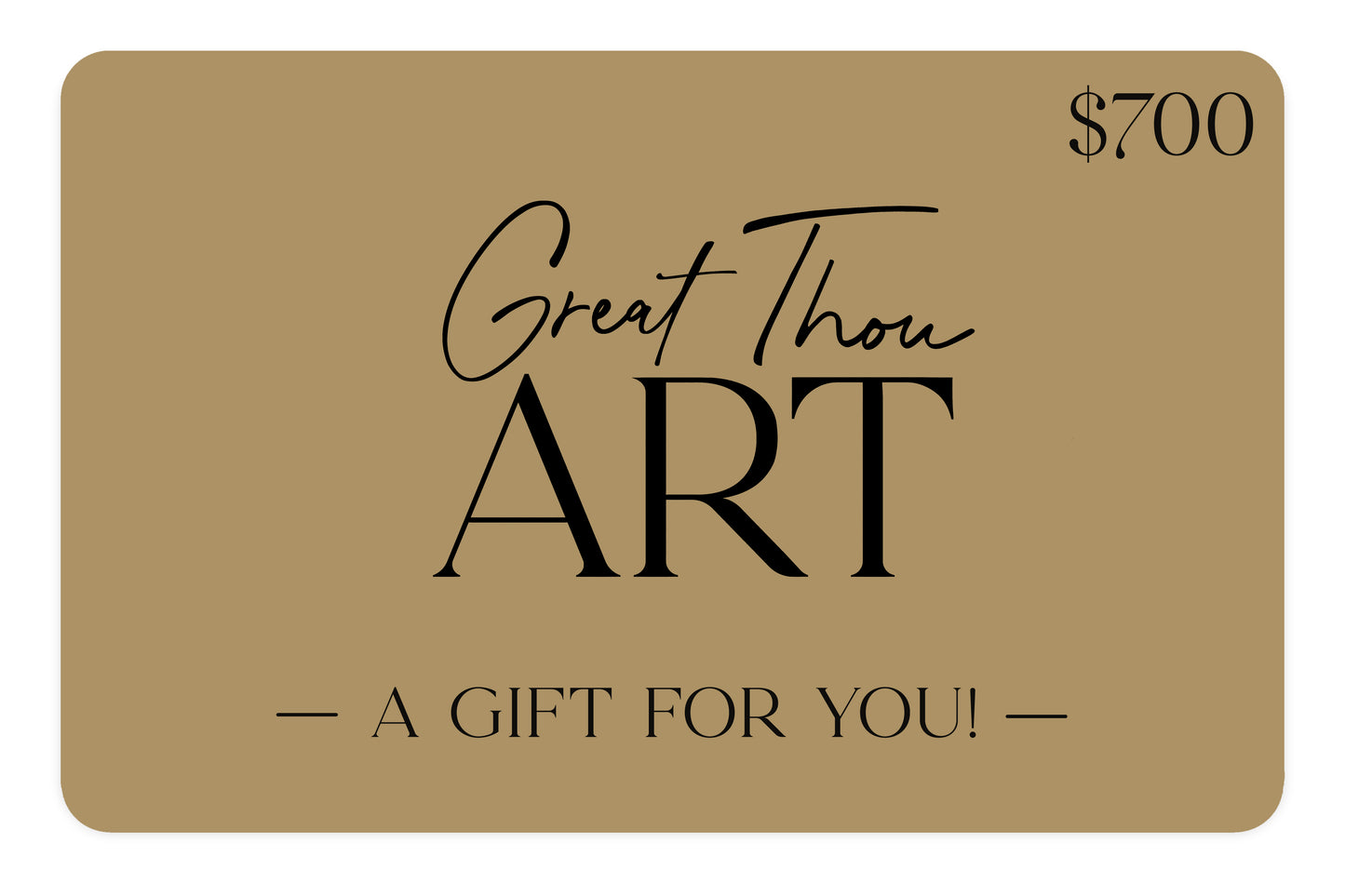 great thou art - e-gift card