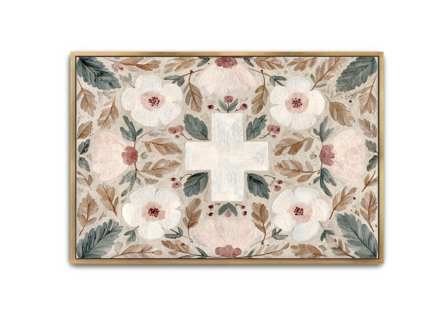 a christ centered home - garden (canvas)