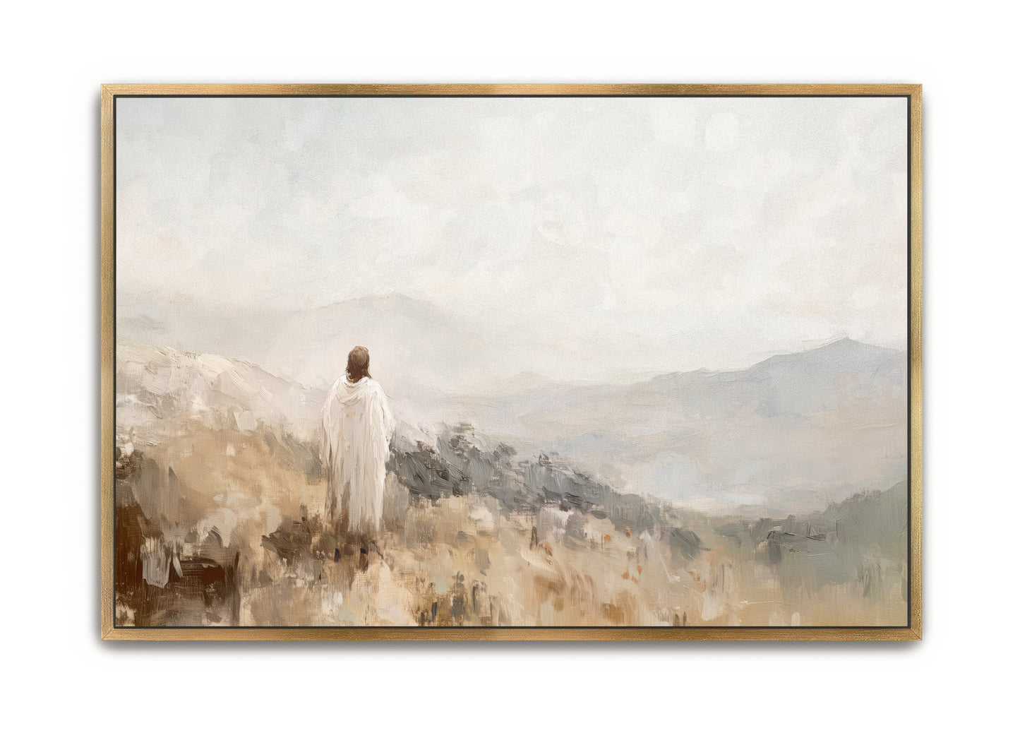 alone with the father - canvas