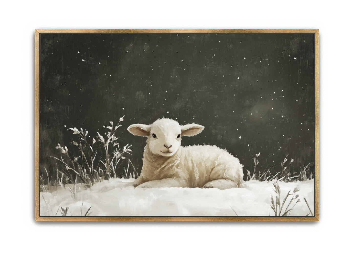 white as snow - canvas