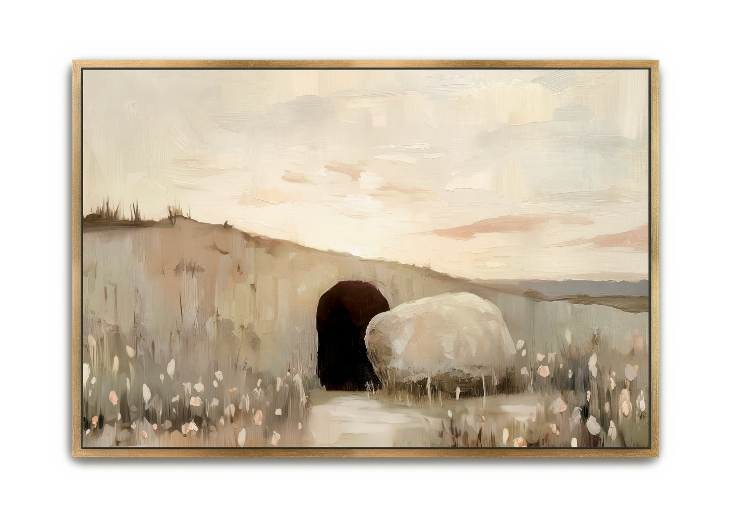 he is risen - canvas
