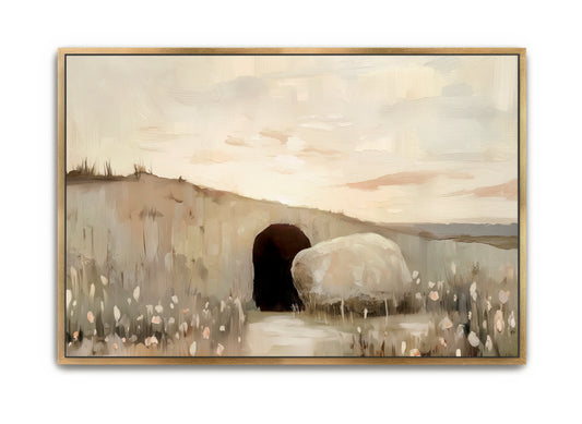 He is Risen - canvas