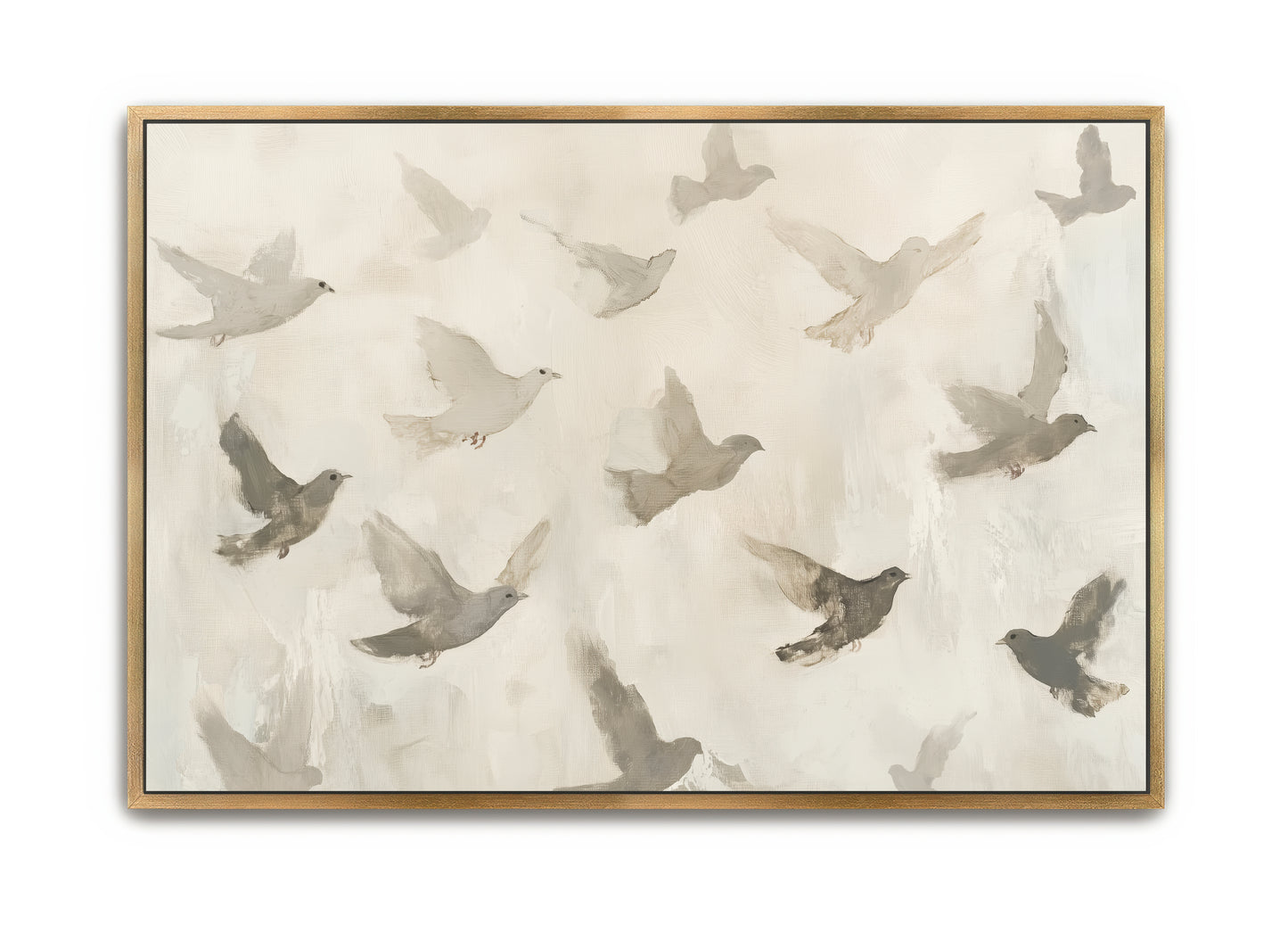 let the birds fly above - canvas