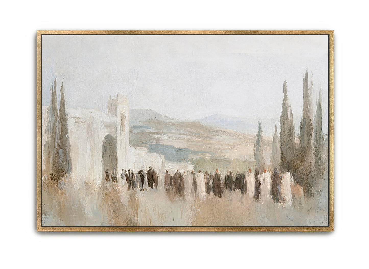 saints gathered - canvas