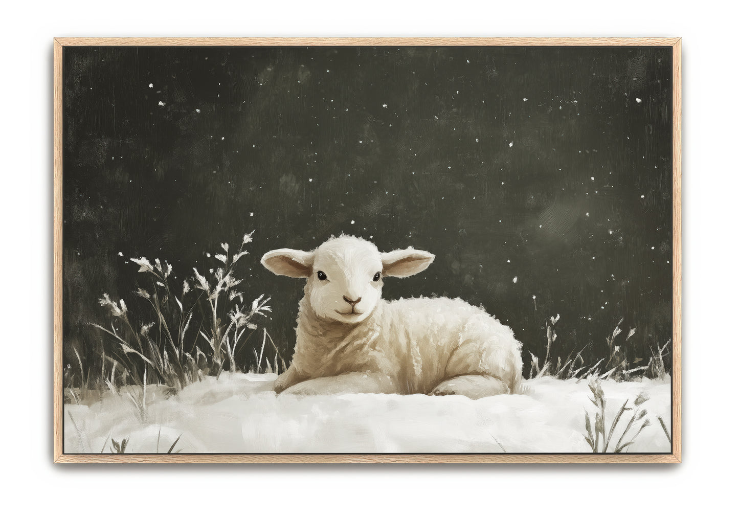 white as snow - canvas