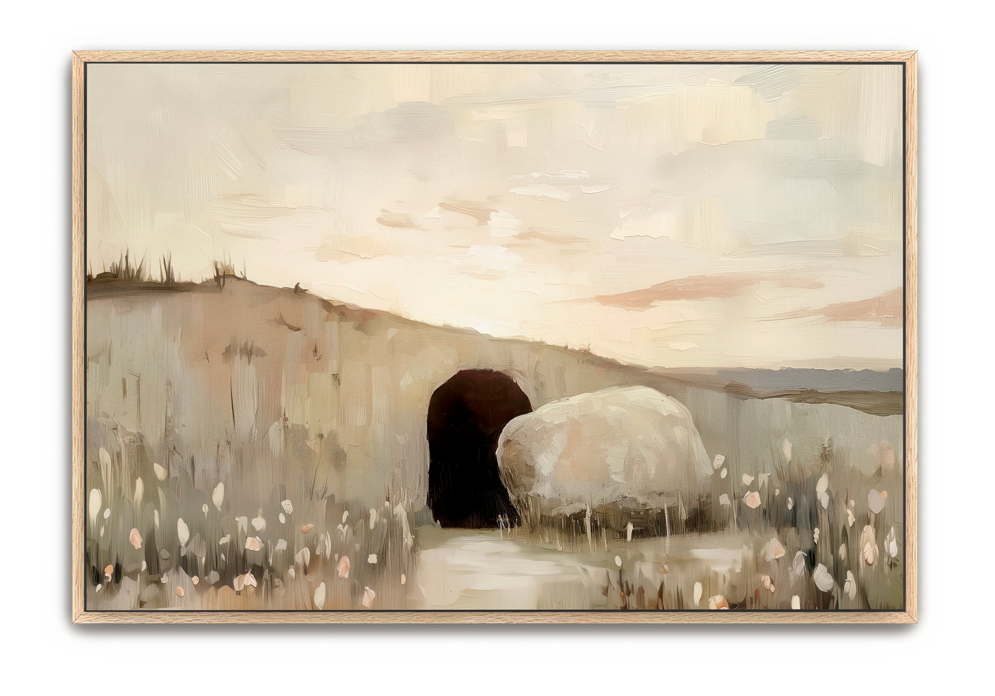 he is risen - canvas
