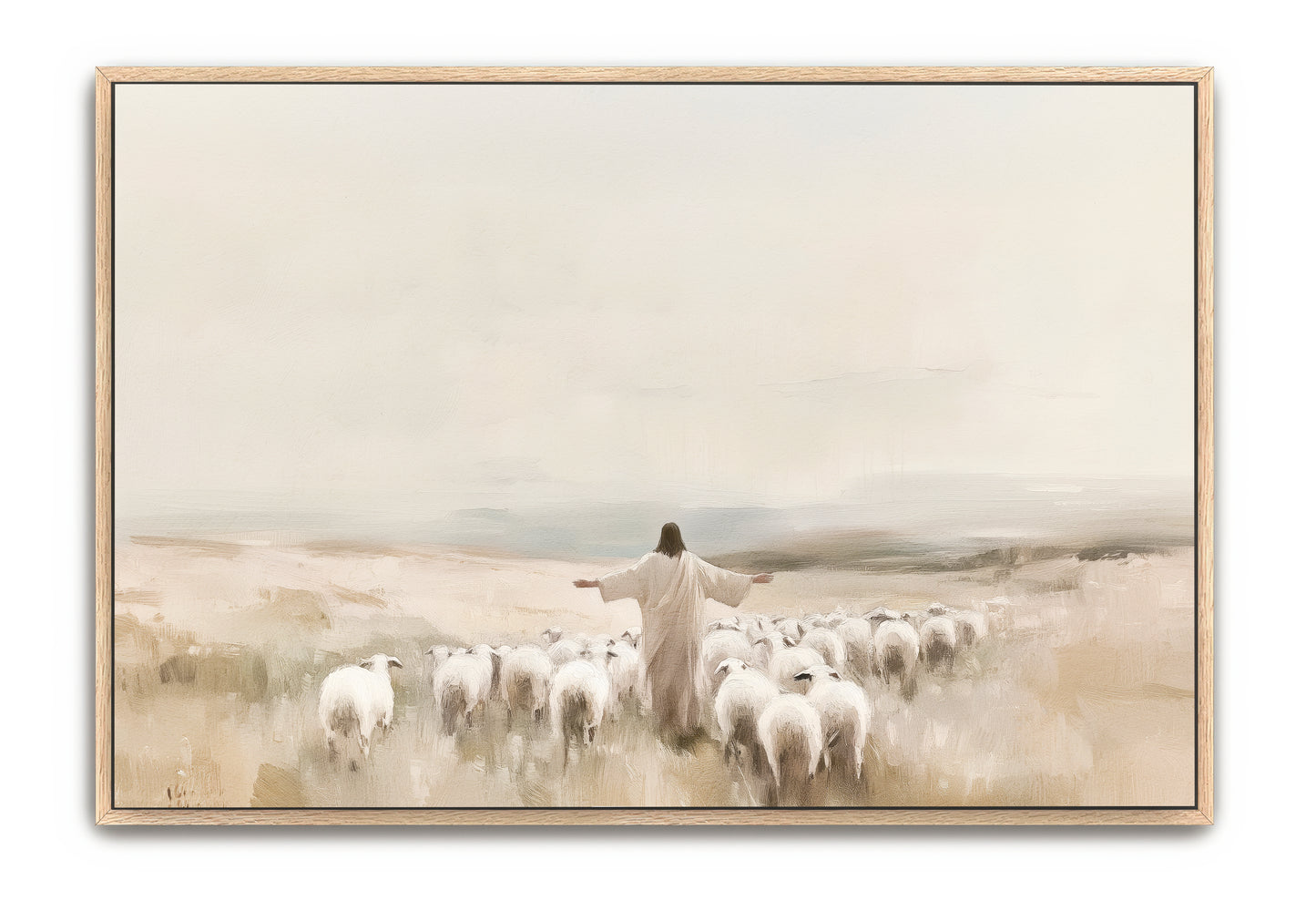 my sheep hear my voice - canvas