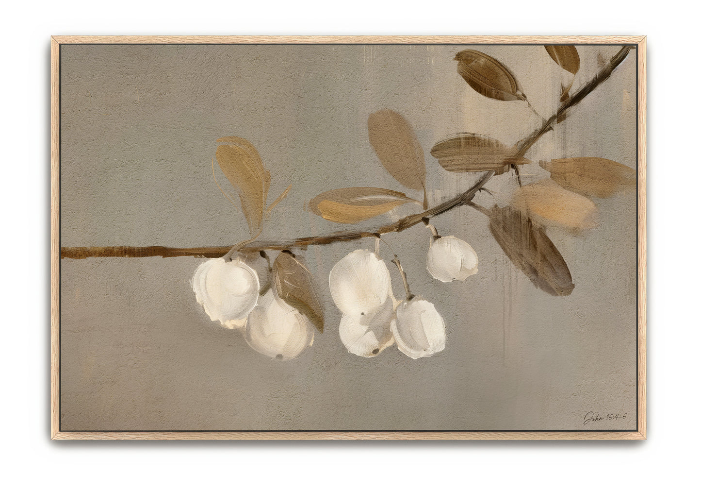 abide in me bloom - canvas