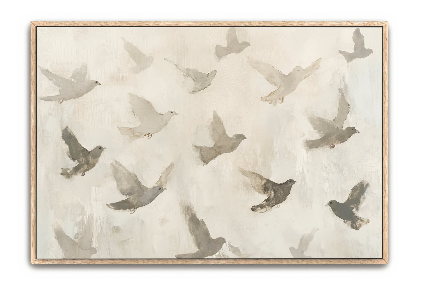 let the birds fly above - canvas