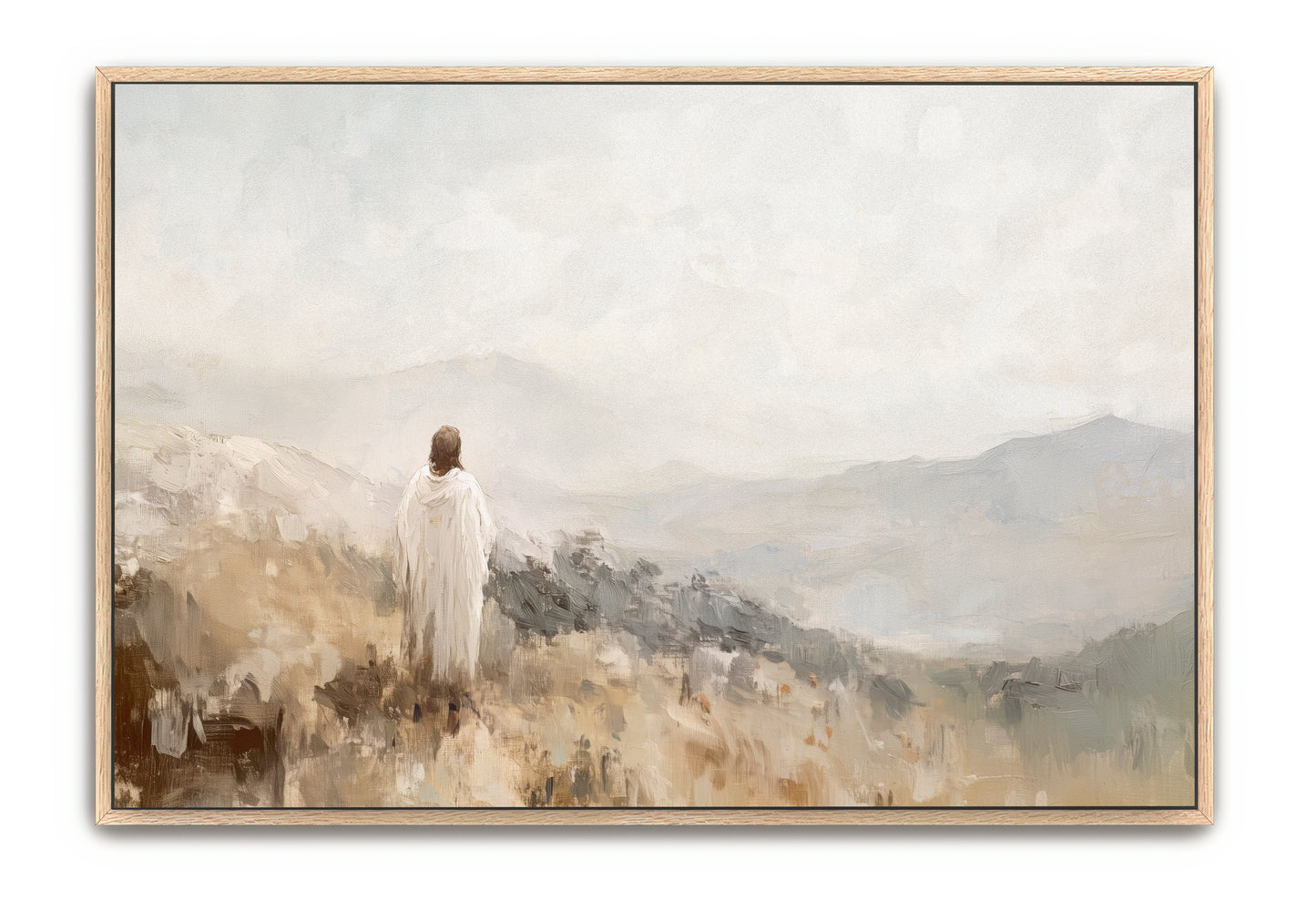 alone with the father - canvas