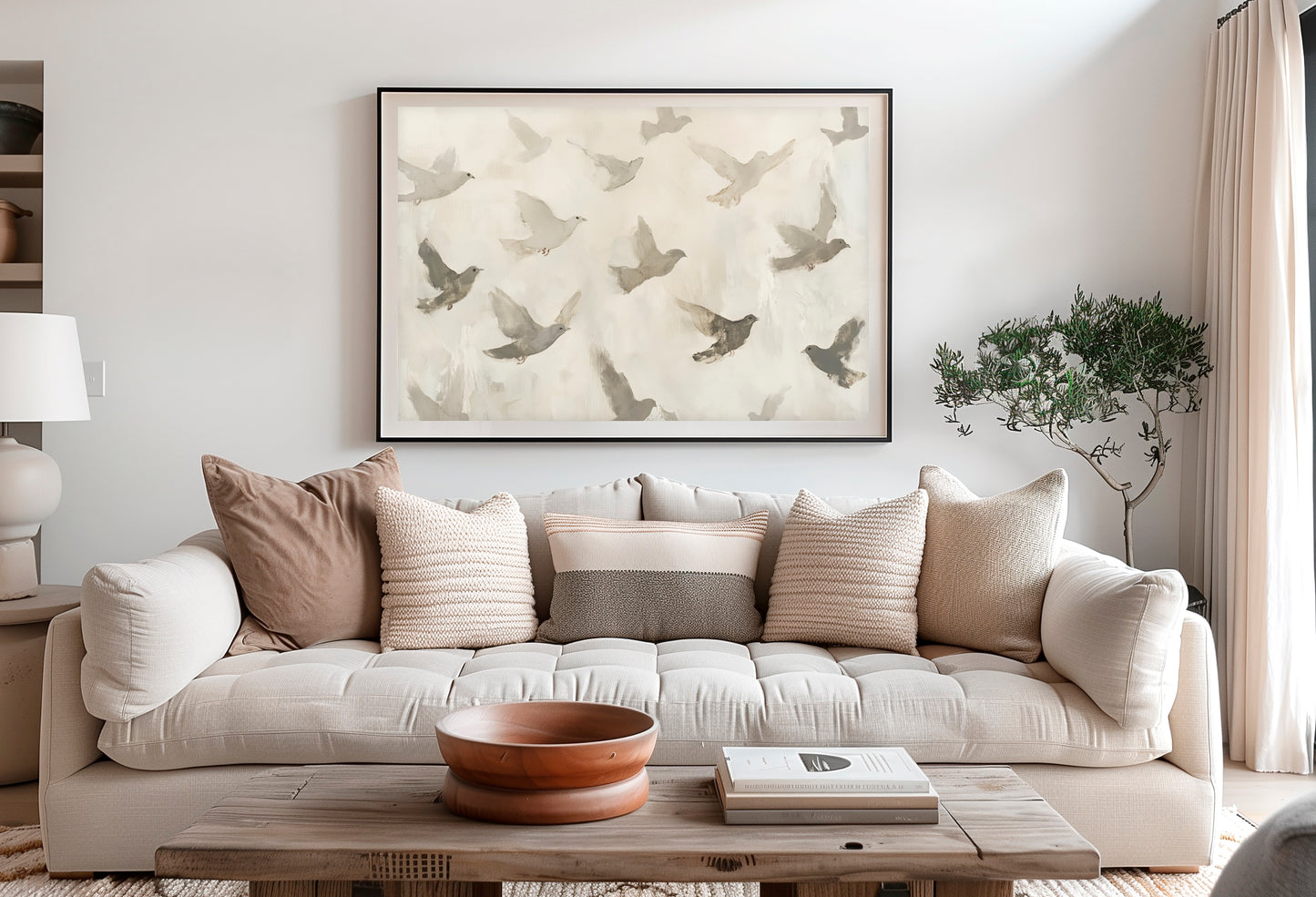 let the birds fly above - print