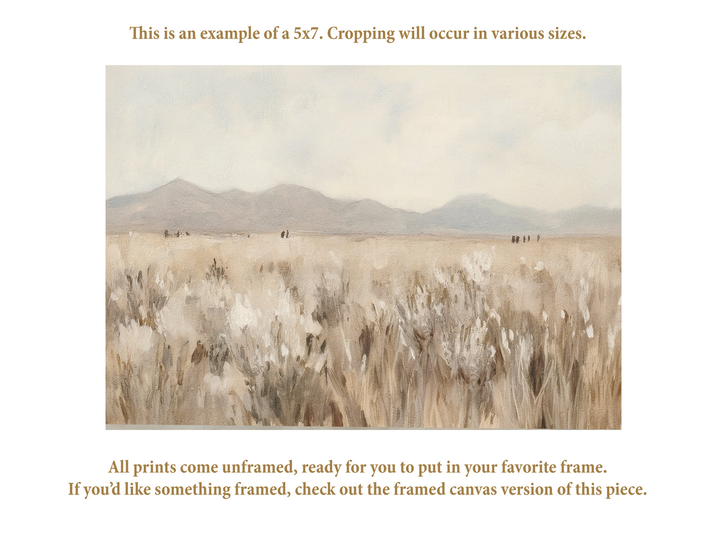 the desert- print