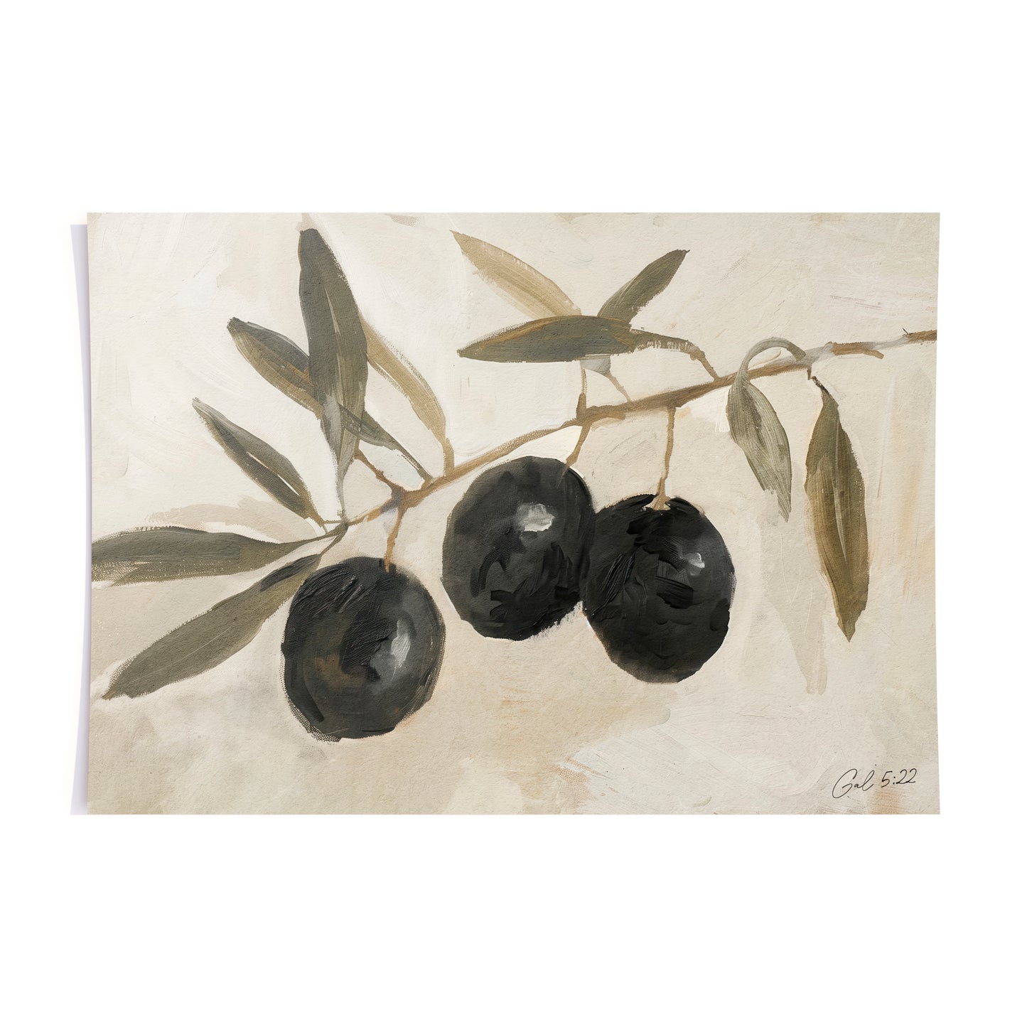 fruit of the spirit, olives - print