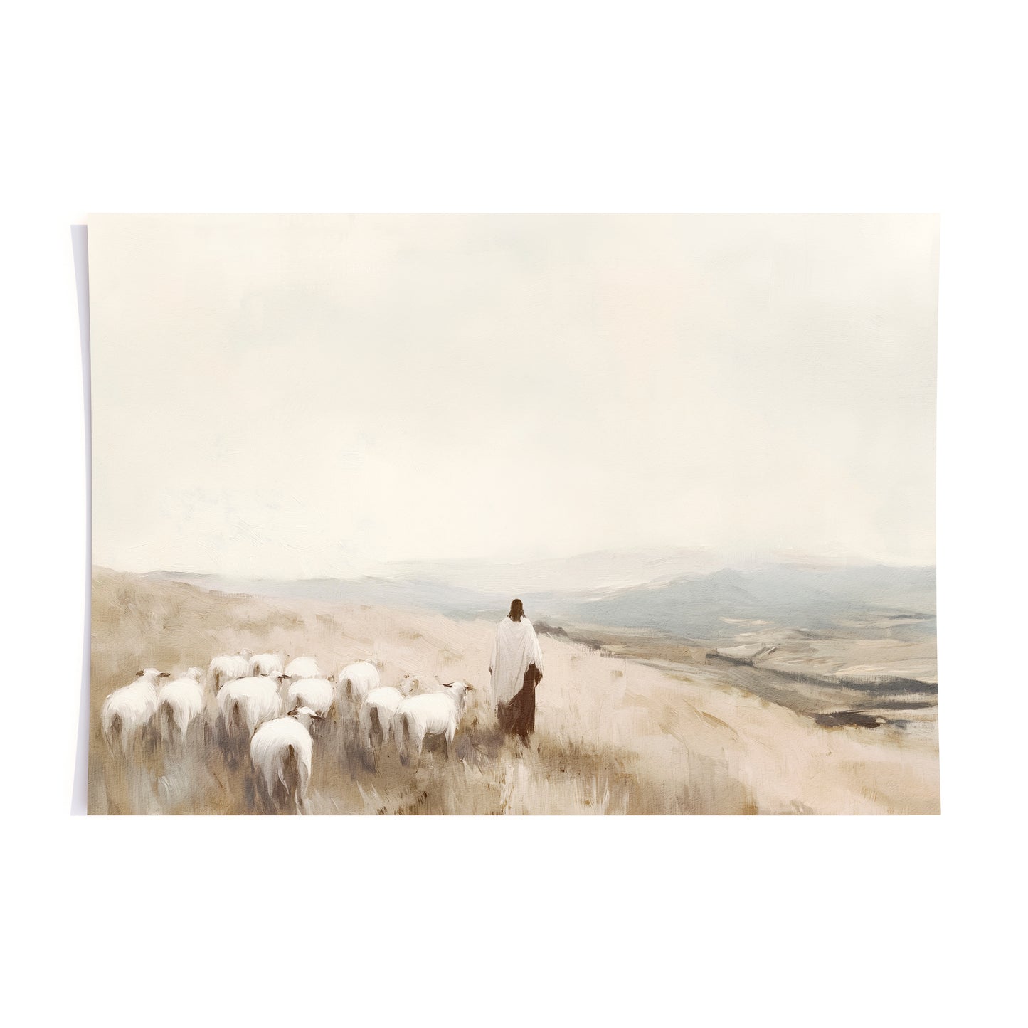following the shepherd - print