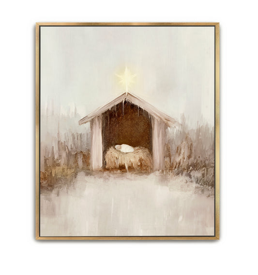 Savior Was Born - Canvas