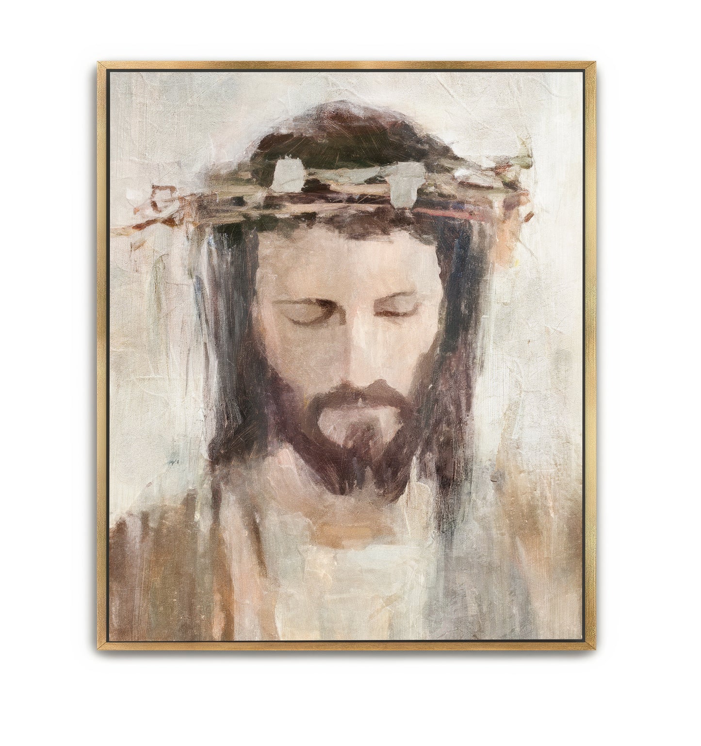 a king's humility - canvas