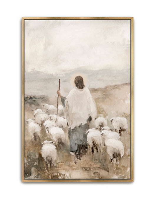 The Shepherd's Devotion - canvas