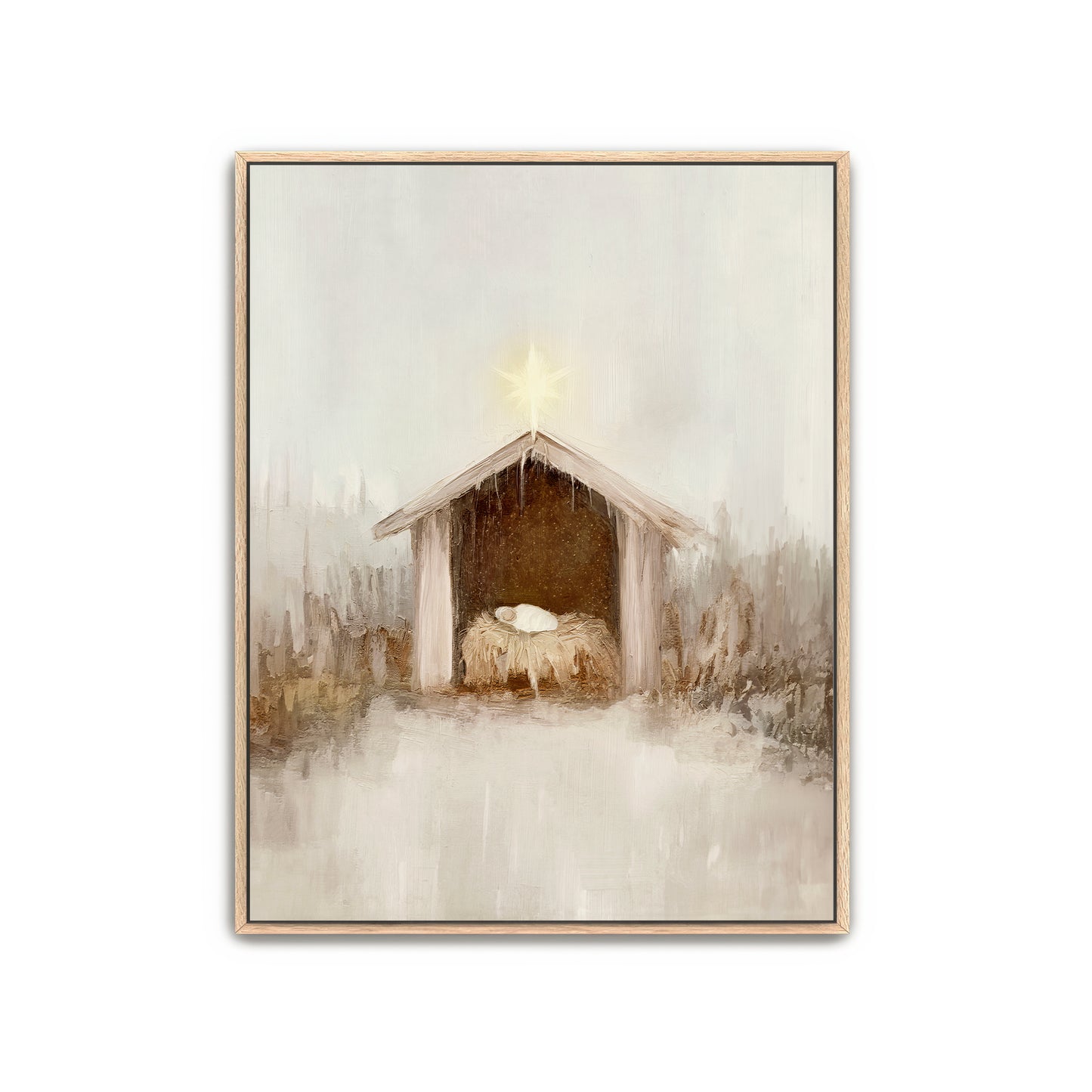 savior was born - canvas