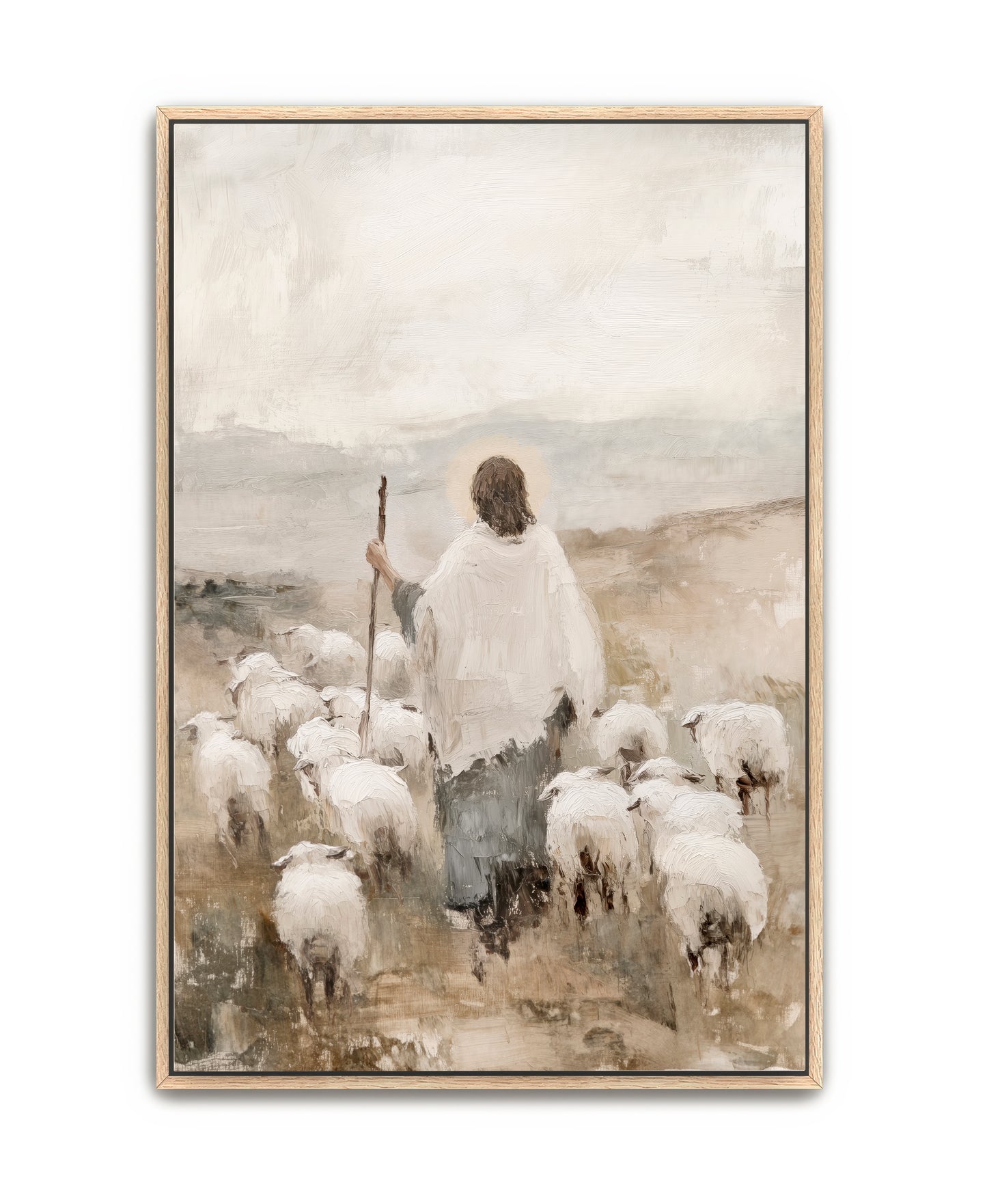 the shepherd's devotion - canvas