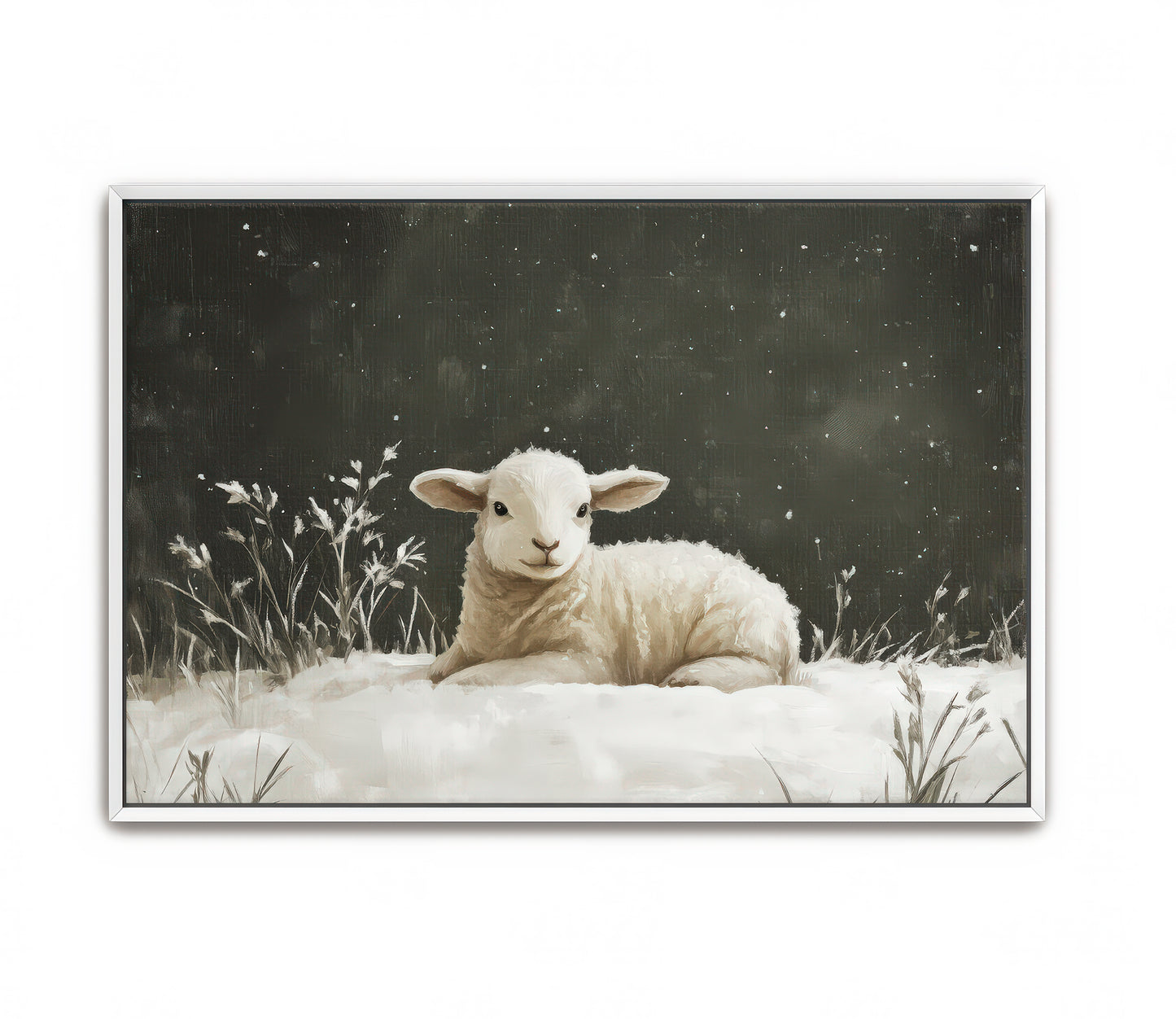 white as snow - canvas