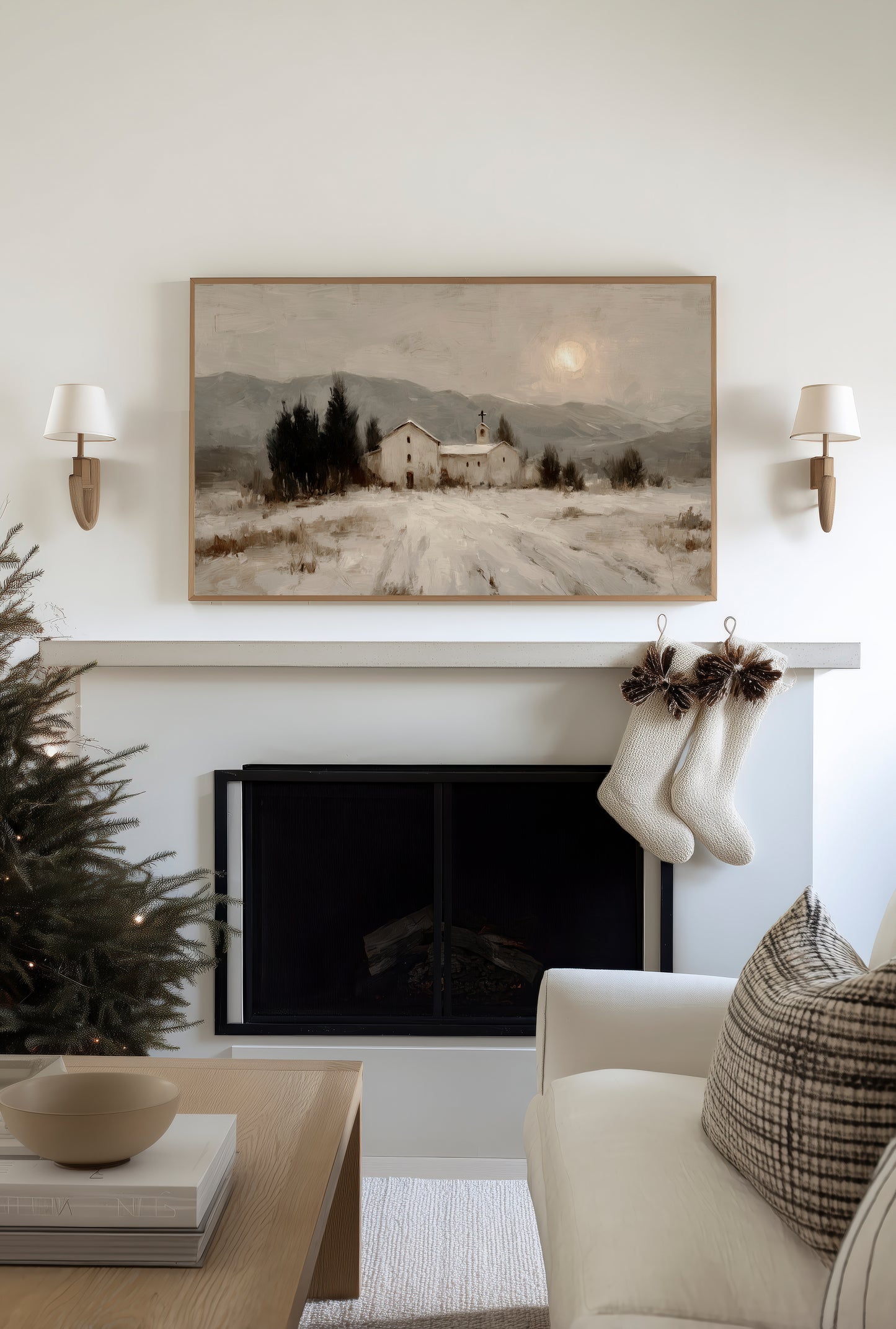 winter chapel - digital download for samsung frame tv