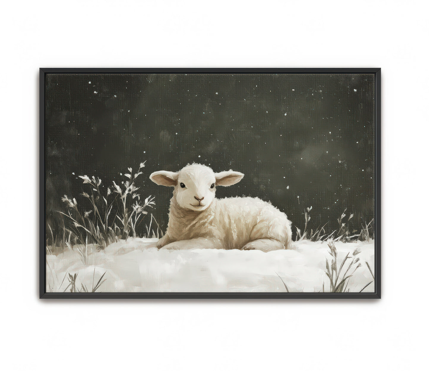 white as snow - canvas