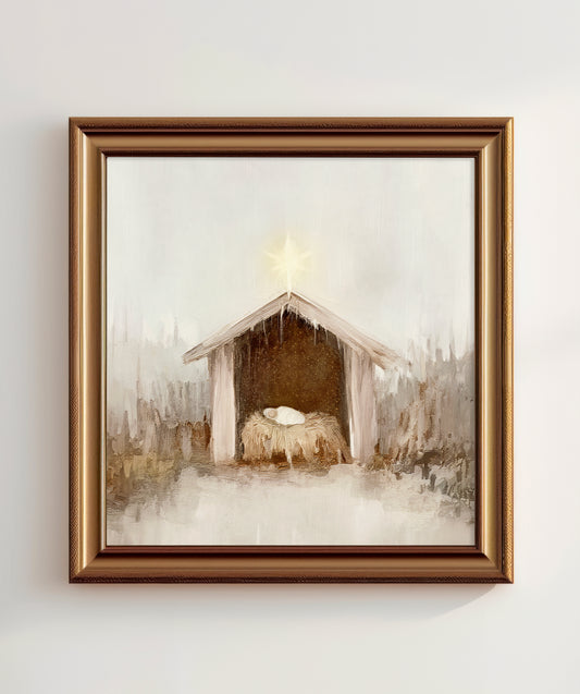 Savior Was Born - print