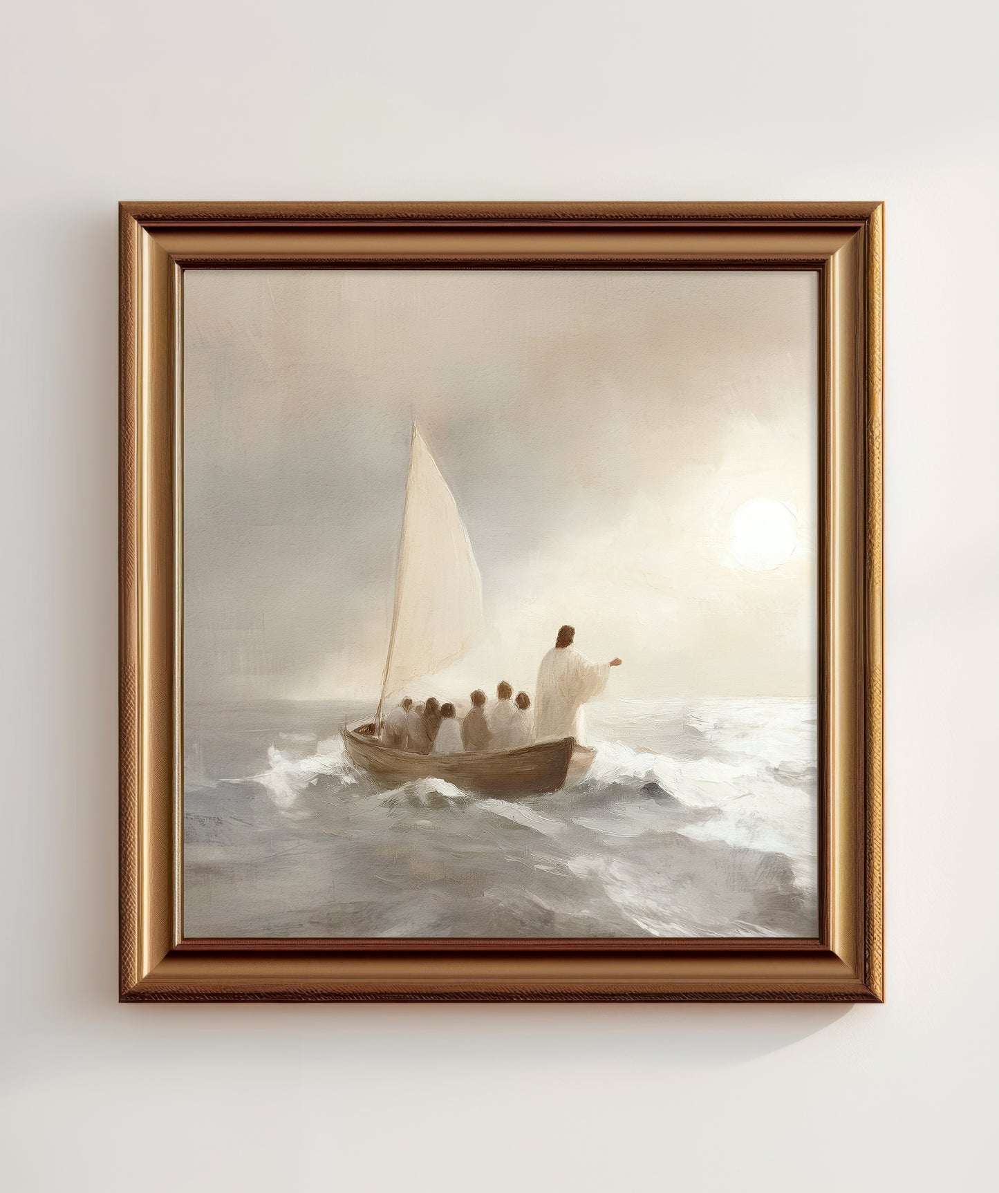 jesus calms the storm - print