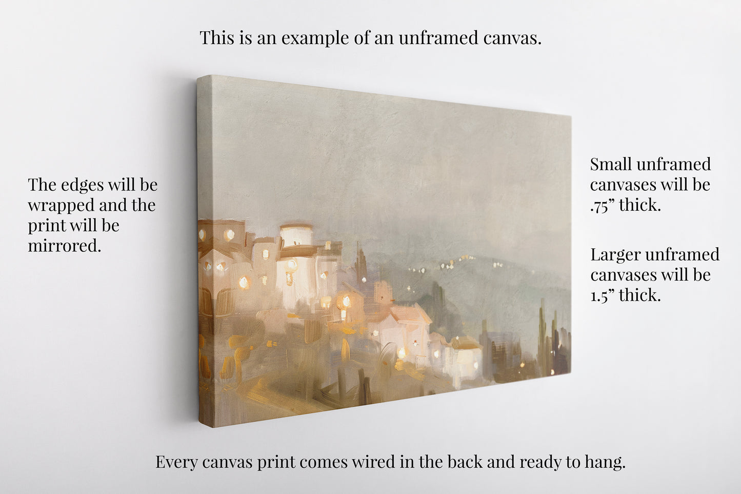 lily of the valley - canvas