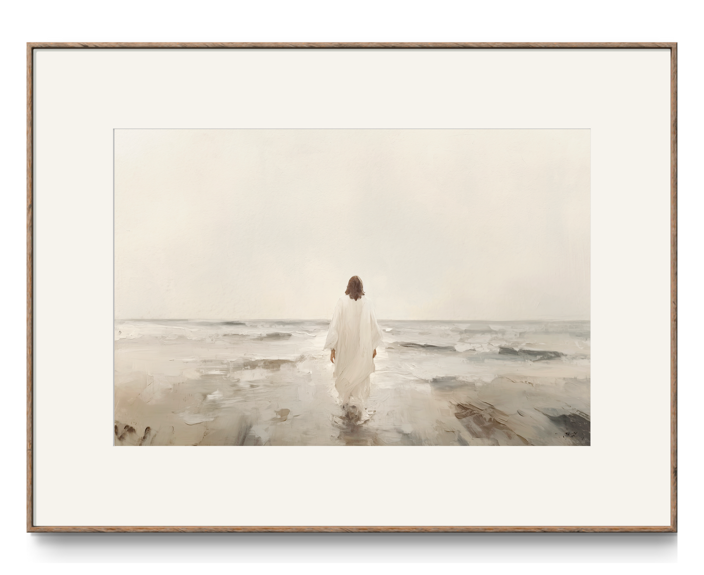 jesus walks on water - print