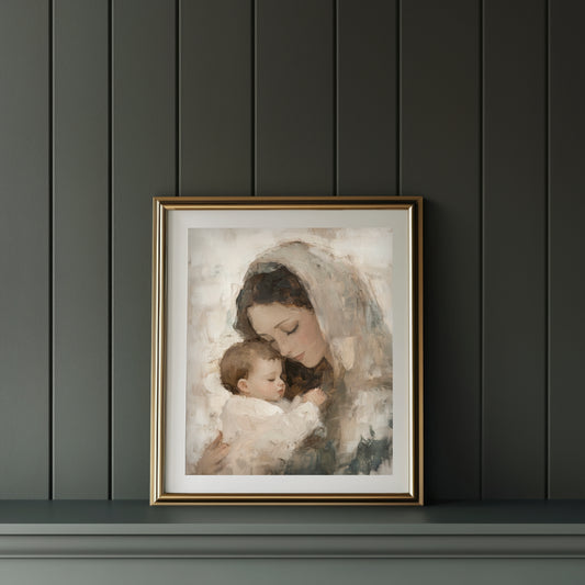A Mother's Comfort - print