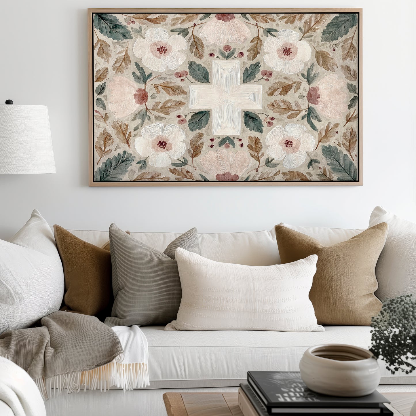 a christ centered home - garden (canvas)