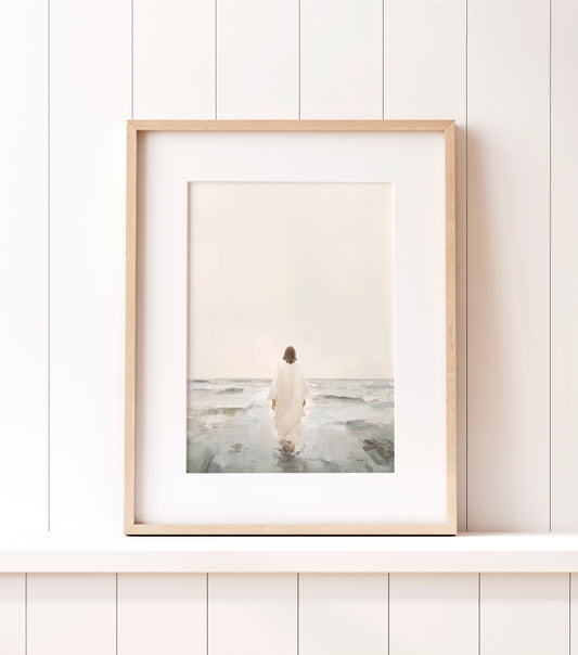 Jesus Walks on Water - print
