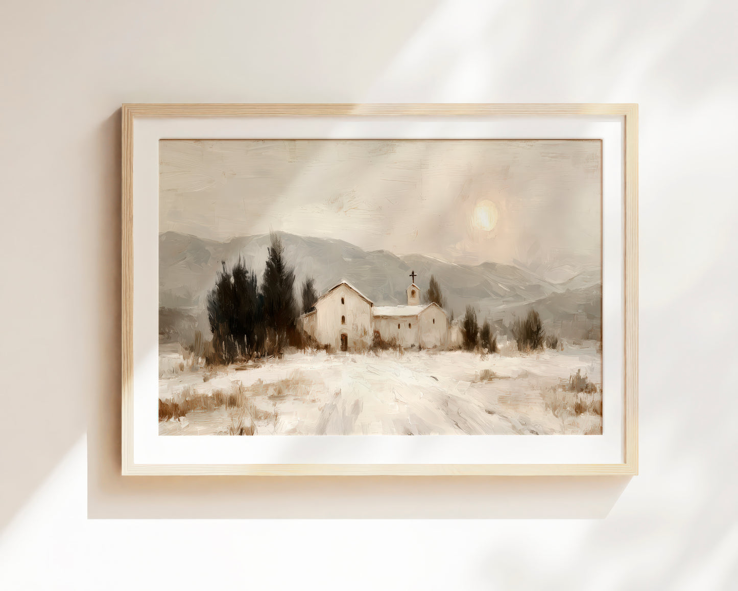 winter chapel - print