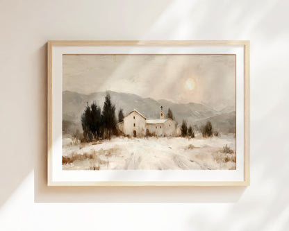 Winter Chapel - print