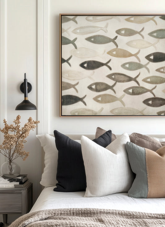 Symbol of Faith - Christian Fish - Horizontal Canvas