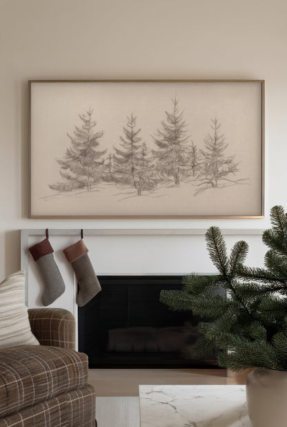 Cedars Of Christmas - Digital Download for Samsung Frame TV