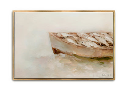 Boat full of Fish - canvas