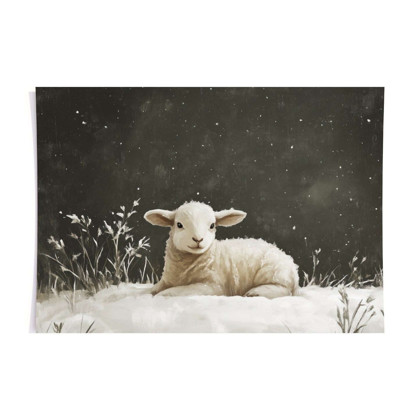 white as snow - print