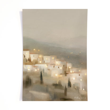 City On A Hill 2- (vertical) print